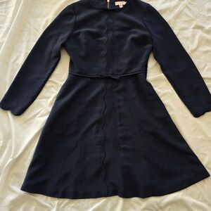 Ted Baker Midnight Blue Long Sleeve Preenna Dress